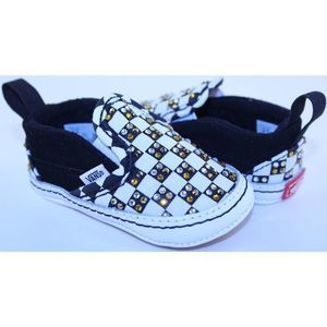 Vans Checkerboard Slip On Black Crystal Sneakers 2